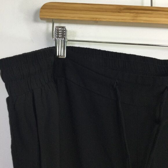 Torrid Womens Wide-Leg Pull-On Tall Pants Drawstring Waist Black Size 3X Tall - Picture 7 of 16